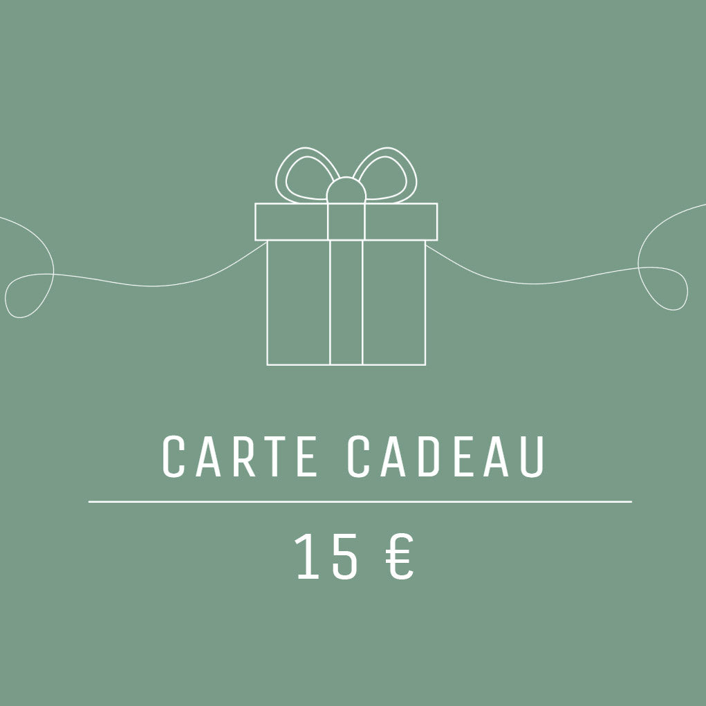 Carte cadeau d'une valeur de 15€