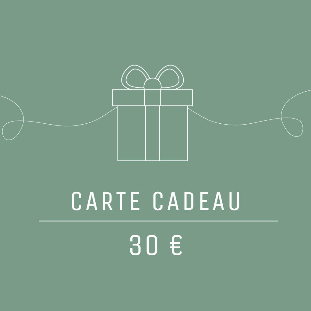 Carte cadeau d'une valeur de 30€