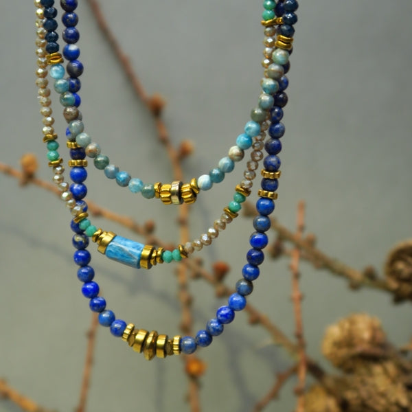 Env. 155 perles de verre à facettes 2,5 mm, bleu marine