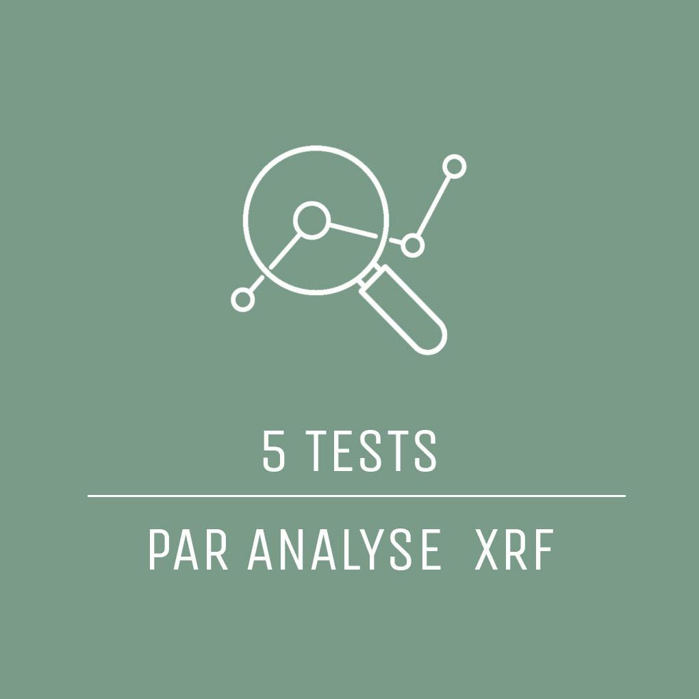 5 pré-tests par analyse XRF