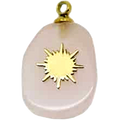 vente breloque pierre quartz rose