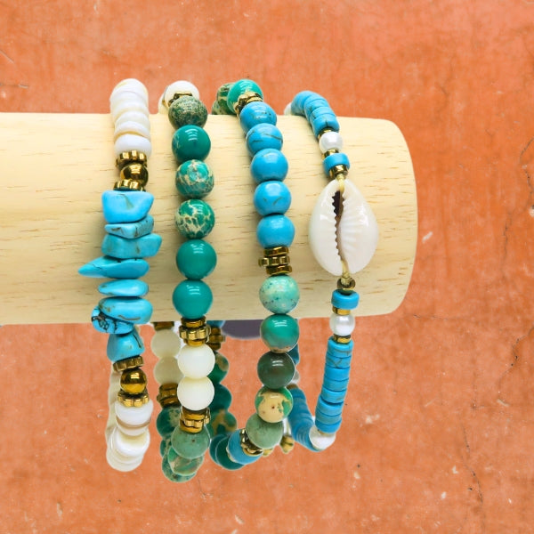 Créer bracelet élastique perles