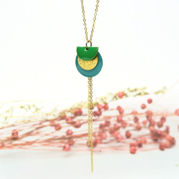 10 breloques cercle effet granité doré brillant 15 mm