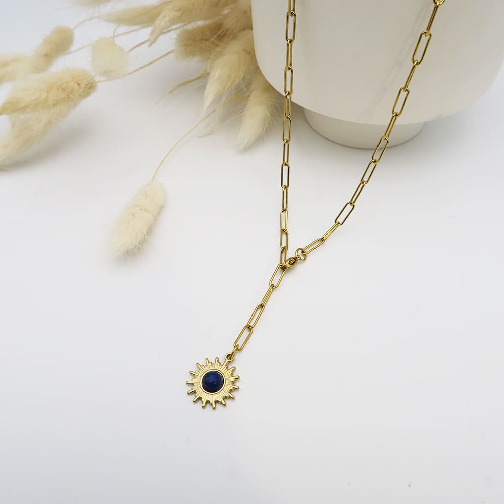 DIY collier chaine pendentif acier