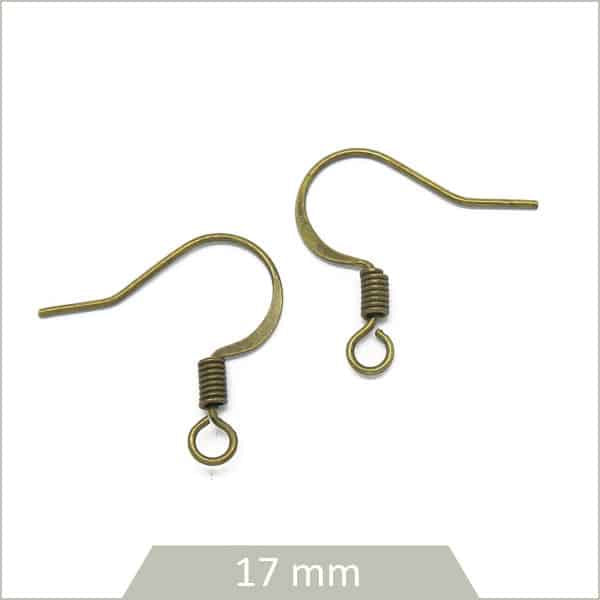 Vente crochets boucles d'oreilles bronze