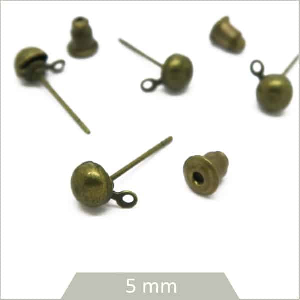 Fournisseur apprêts clou boucles oreilles bronze