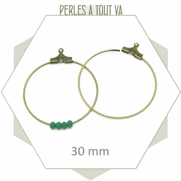 Grossiste créoles couleur bronze