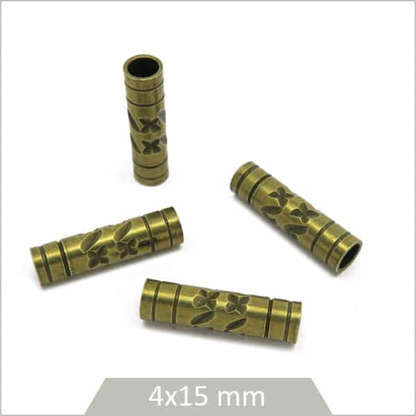 Perles tubes cache noeud pour bracelets