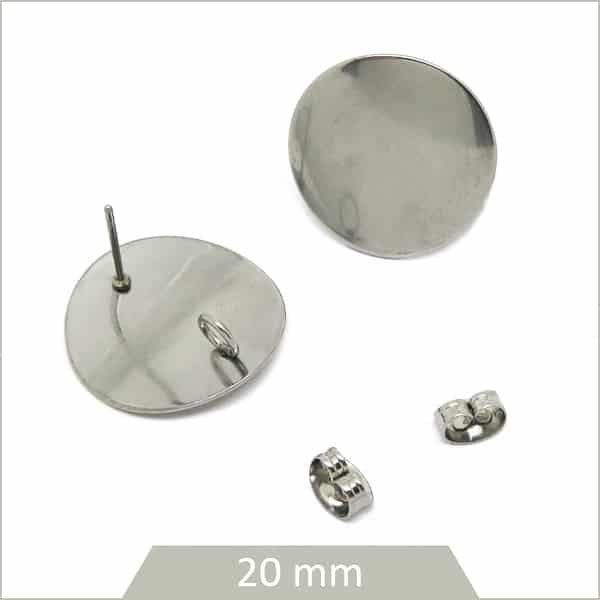 Clou de boucles d'oreilles en acier