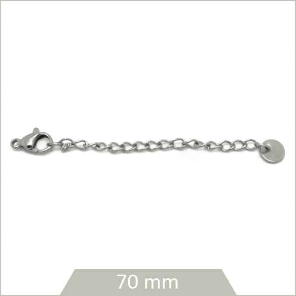 Chainette et fermoir acier en vente