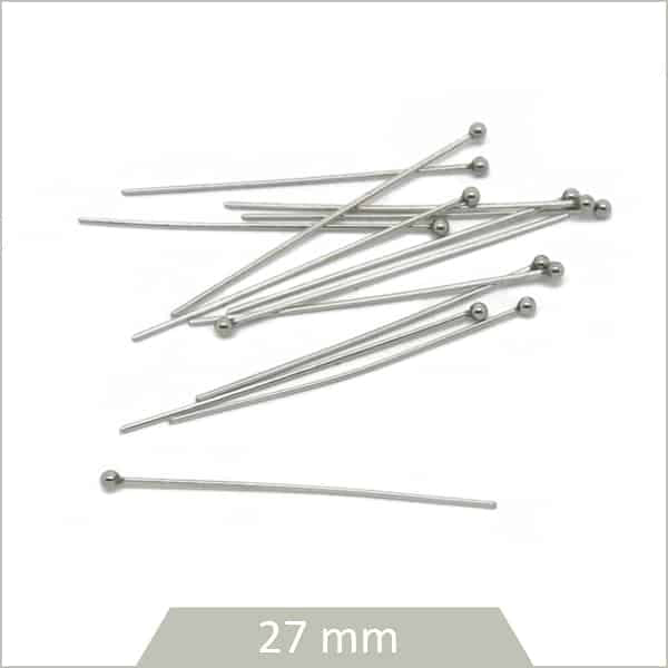 5g de tiges billes en acier 27 mm (env. 85)