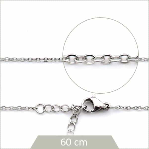 Vente collier chaine en acier