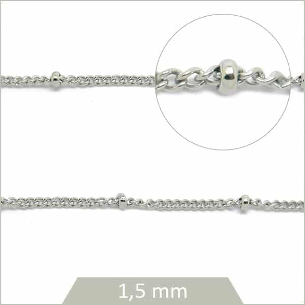 Vente chaine gourmette acier pour bijoux