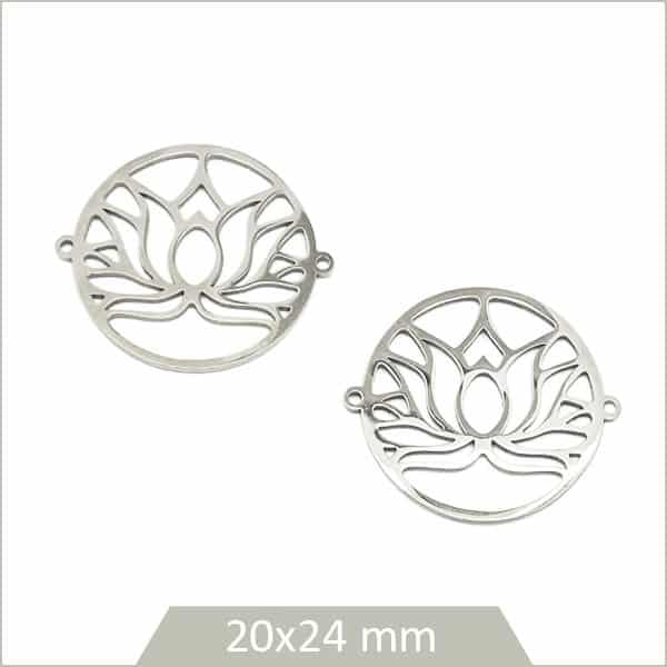 Vente connecteur lotus pour bijoux