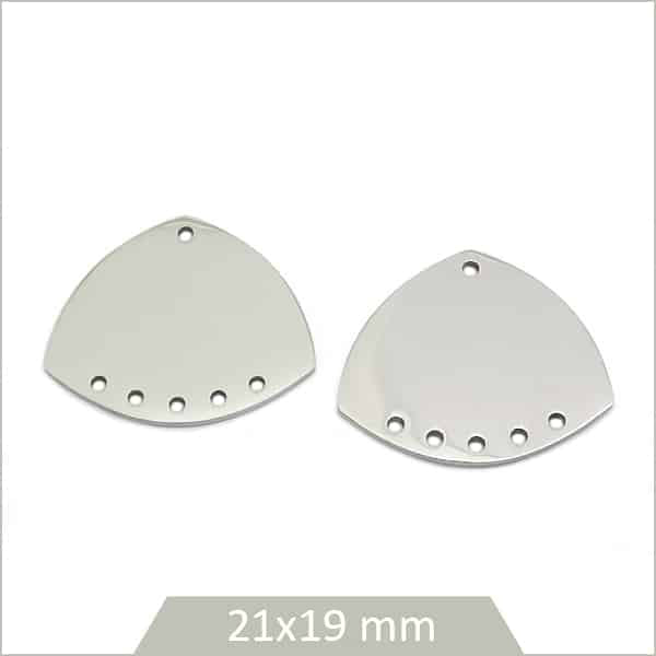 connecteur cloche en acier effet miroir