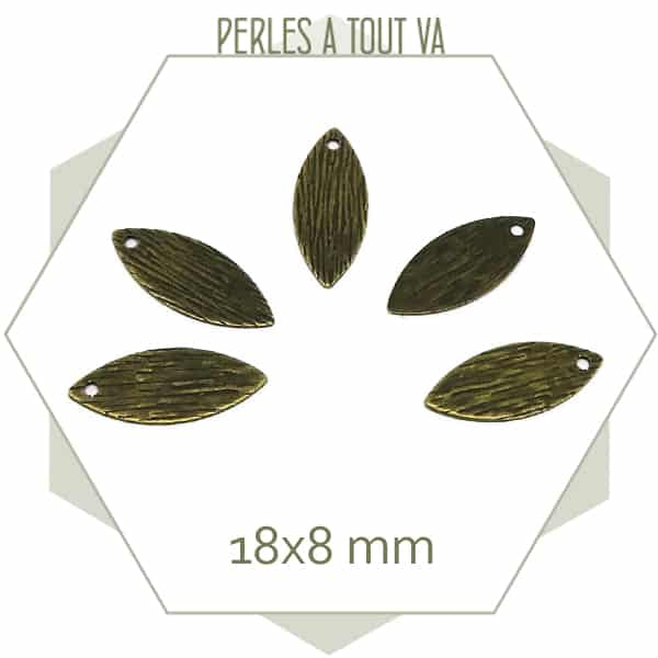 breloque navettes bronze