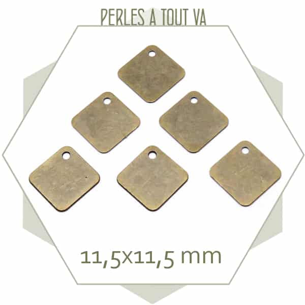 fournisseur breloque losange bronze