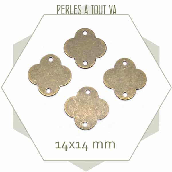 vente breloque trèfle bronze