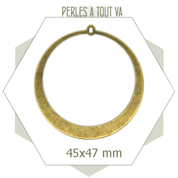 grande breloque créole bronze