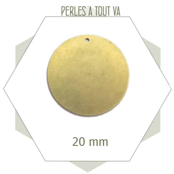 Grossiste breloque ronde bronze