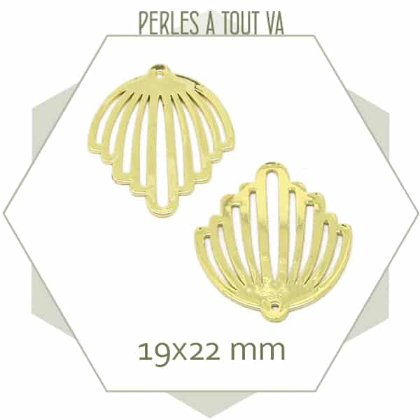 breloque chandelle doré