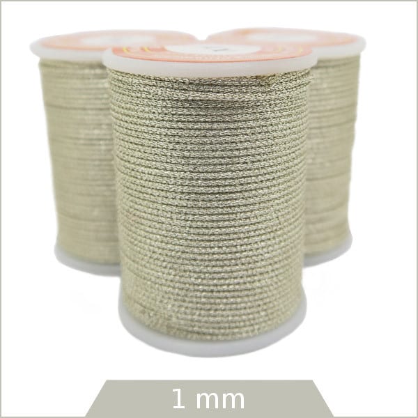 cordon argenté pour bijoux