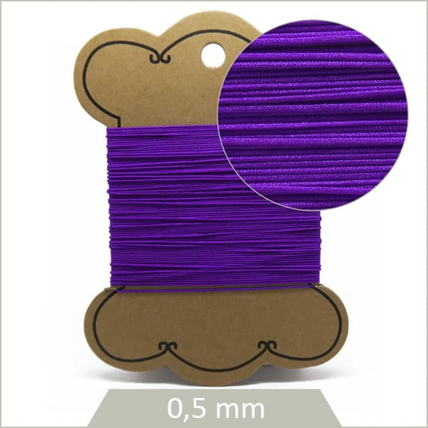 Vente bobine cordon synthétique violet