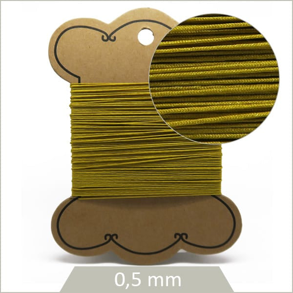 Bobine cordon synthétique ocre