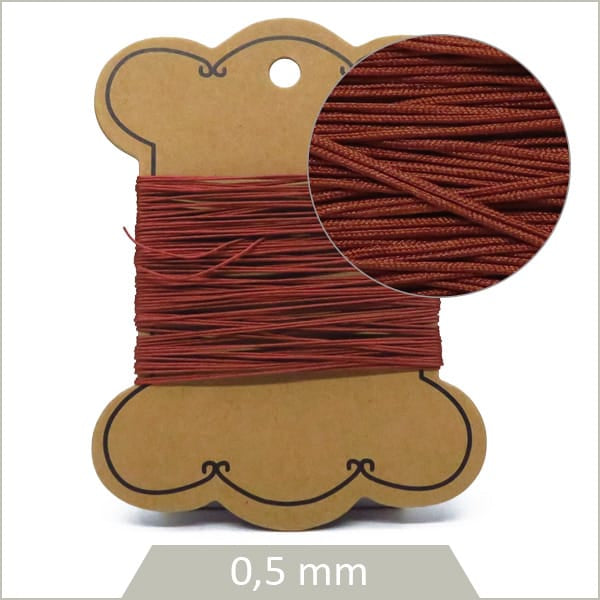 Achat fil synthétique terracotta