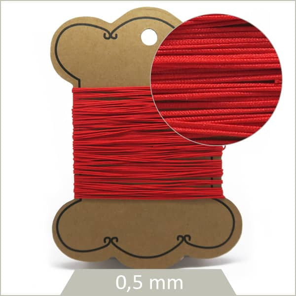 Fournisseur cordon pour bijoux rouge
