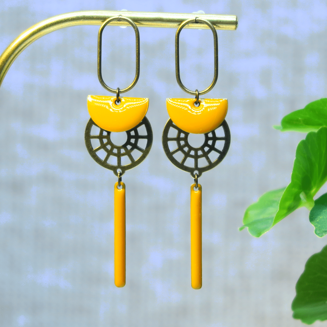 DIY boucles d'oreilles bronze