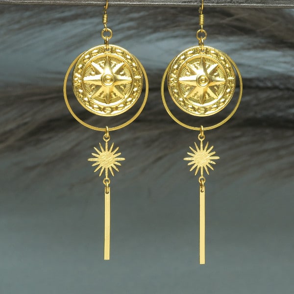 Fabriquer boucles d'oreilles doré