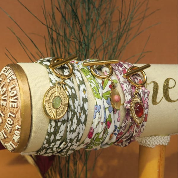 Fabriquer bracelet cordon liberty