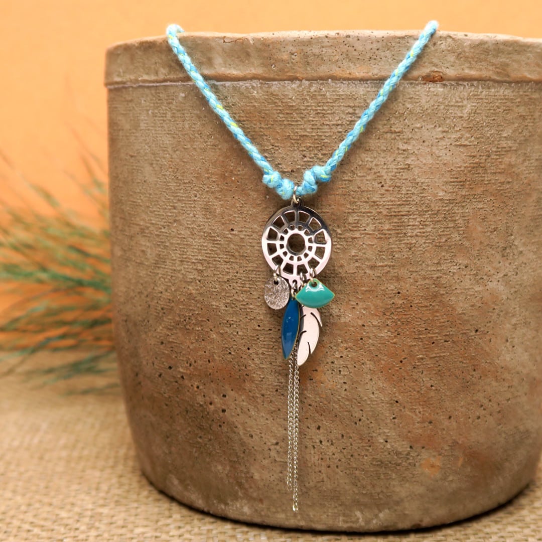 DIY collier acier inspiration indienne