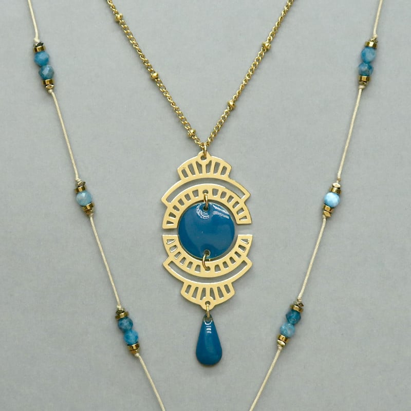 DIY collier doré