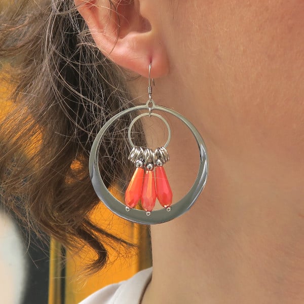 DIY créoles acier inox