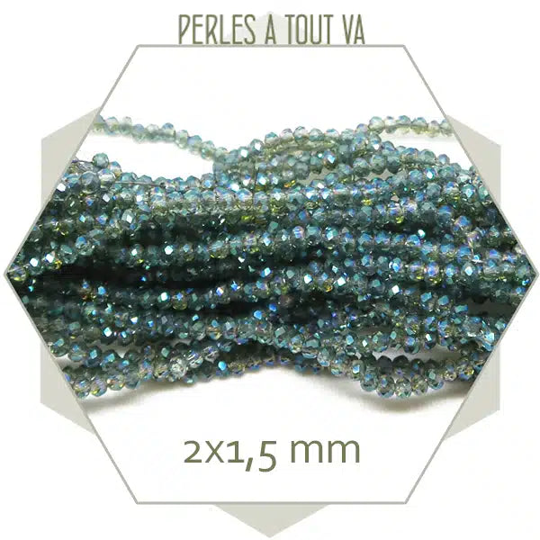 perles brillante bleu