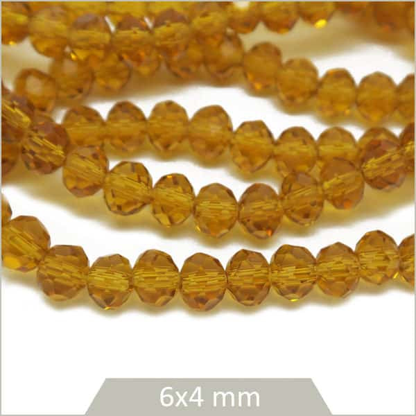 Fournisseur perles donut miel transparent