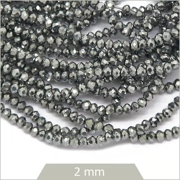 Fournisseur perles en verre argenté forme donut