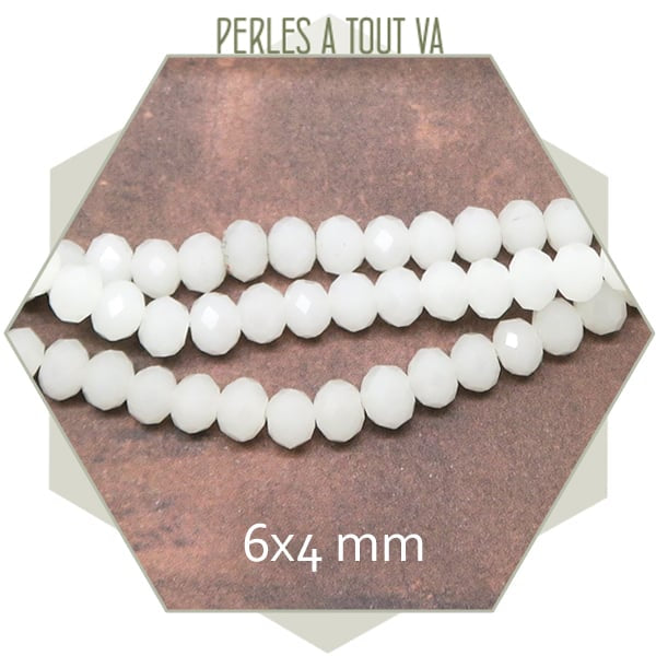 Perles donut verre facette