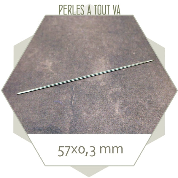 Aiguille pour tissage en acier inox