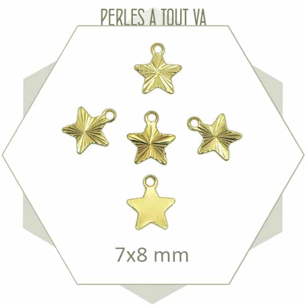 Fournisseur étoile texturée laiton brut