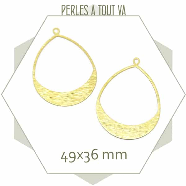 créoles gouttes dorées
