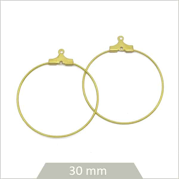 lot de créoles laiton pour bijoux