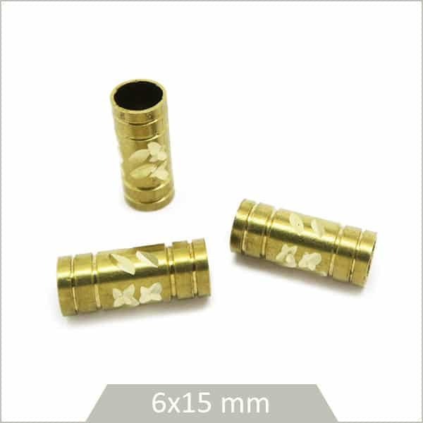 Perle cache noeud gravé pour bracelet élastique