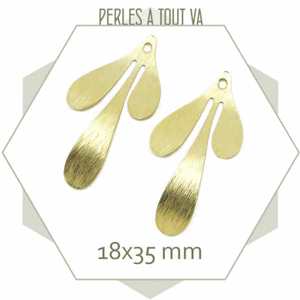 Grossiste breloques feuilles dorées