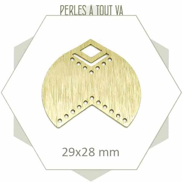 Connecteurs pour tissage de bijoux en laiton brut