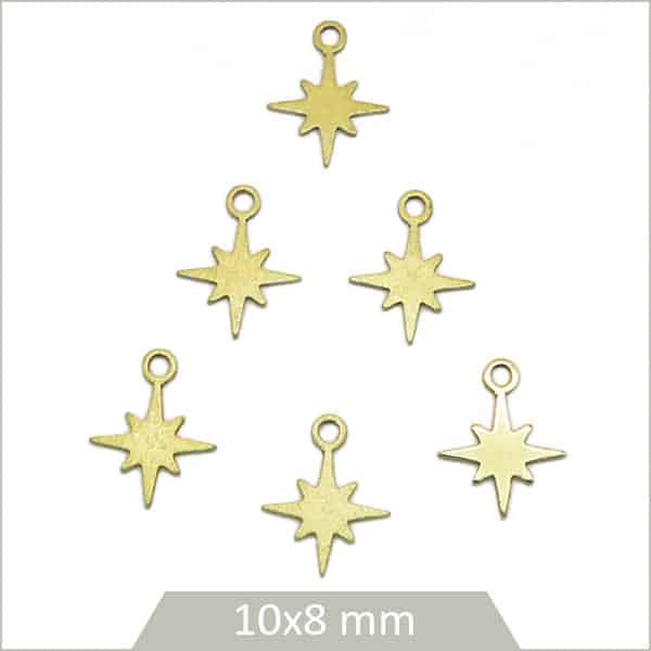 Vente petites breloques étoile pour bijoux
