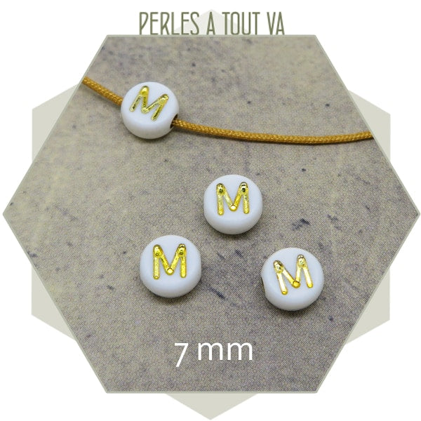 Grossiste perles alphabet M