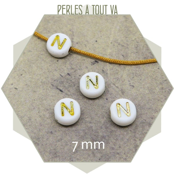 Vente en gros perles alphabet N